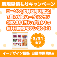 【イーデザイン損保】イーデザイン損保の新規見積もりキャンペーン